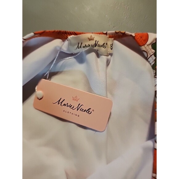 Marie Nicole Bathing Suit Retro Style One Piece With Pads - Picture 3 of 5